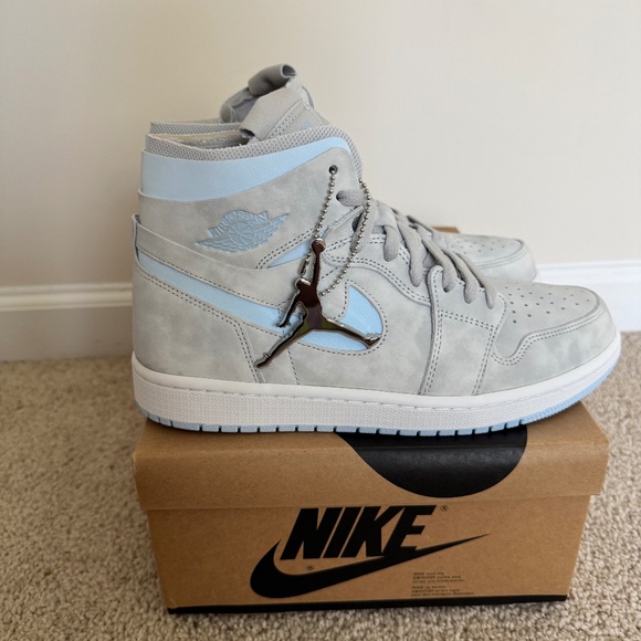 Air Jordan 1 High Zoom Comfort 'Cool Grey Light Blue' - Picture 1 of 6